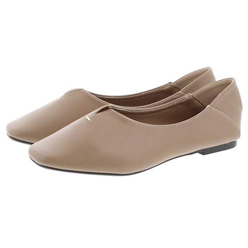 【JB selection】Vカット甲深フラットパンプス