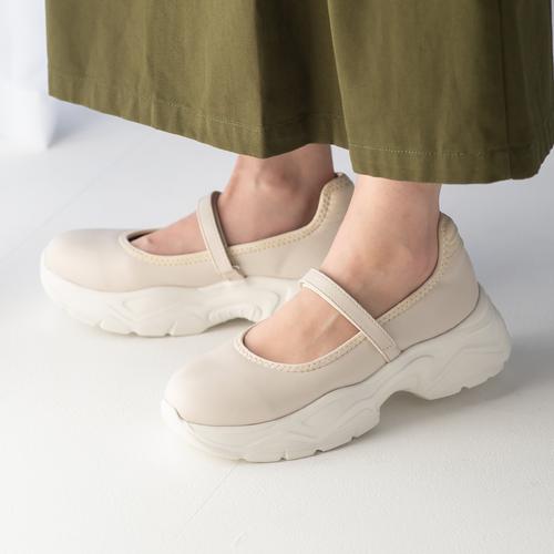 厚底ワンストラップスニーカー/211-51319