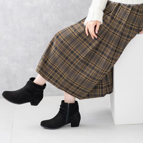 スエードルーズショートブーツ