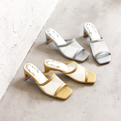 ★SALE★チュールミュールサンダル/215-30010