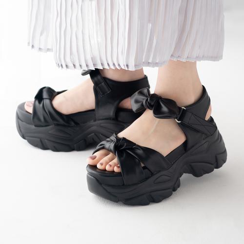 2WAYソフトリボンストラップ厚底スポーツサンダル/215-53160