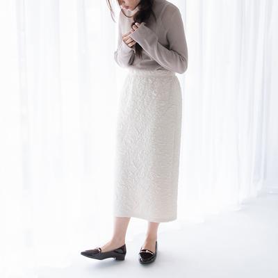 【あったか仕様】　パールビットローファーパンプス