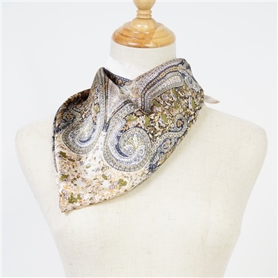 ペイズリーパネルプリントスカーフ