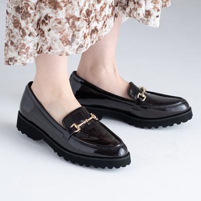 トラックソールビットローファー