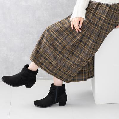 スエードルーズショートブーツ