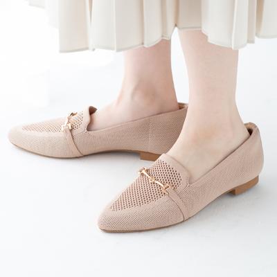 ビット付きニットローファー/215-53163