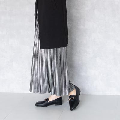 【あったか仕様】ビットローファーシューズ