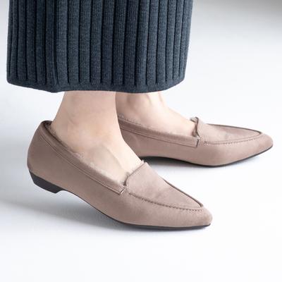 インナーファーポインテッドモールドソールモカシン