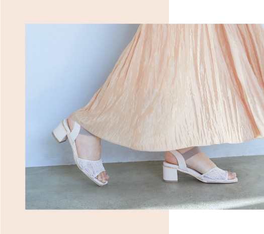 Summer Collection シアーゴムストラップサンダル