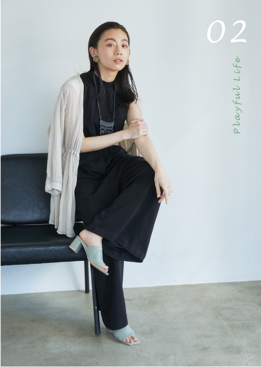 Summer Collection ストレッチミュールサンダル