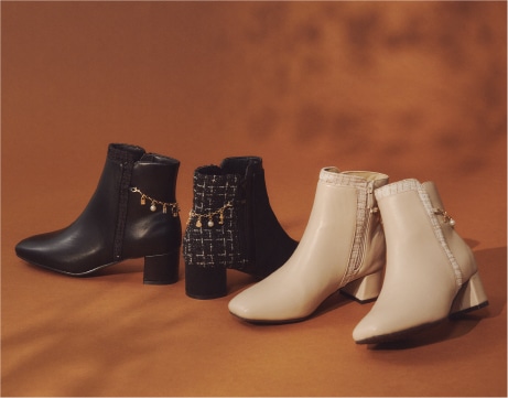 Chain 2WAY boots with charm
