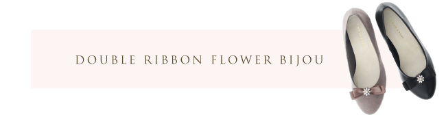 double ribbon flower bijou